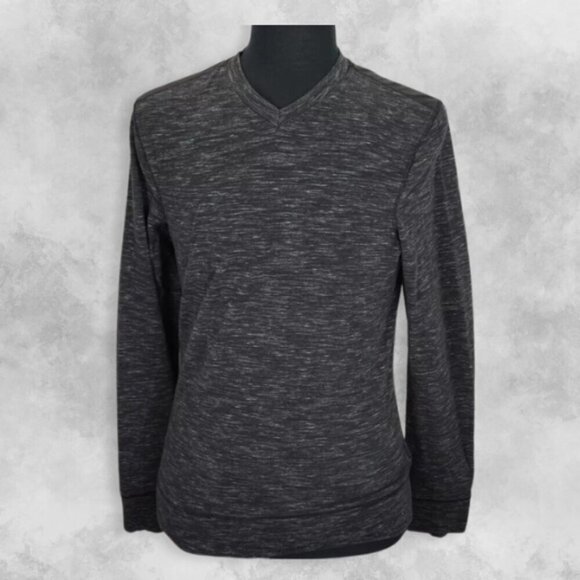 lululemon athletica Sweaters - Lululemon Transit Sweatshirt Pullover Long Sleeve V Neck Heathered Gray Women's